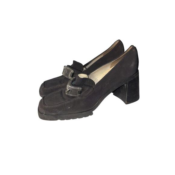 Y2K Chunky Loafer Heels 8.5 - Picture 2 of 6